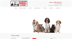 Desktop Screenshot of debaryanimalclinic.com